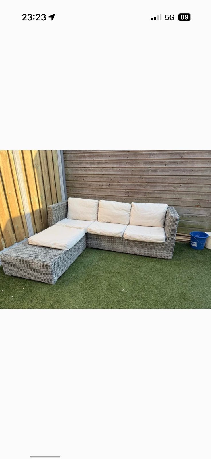 Ikea kussens 4 zit- en 3 rugkussens, Tuin en Terras, Ophalen, Gebruikt