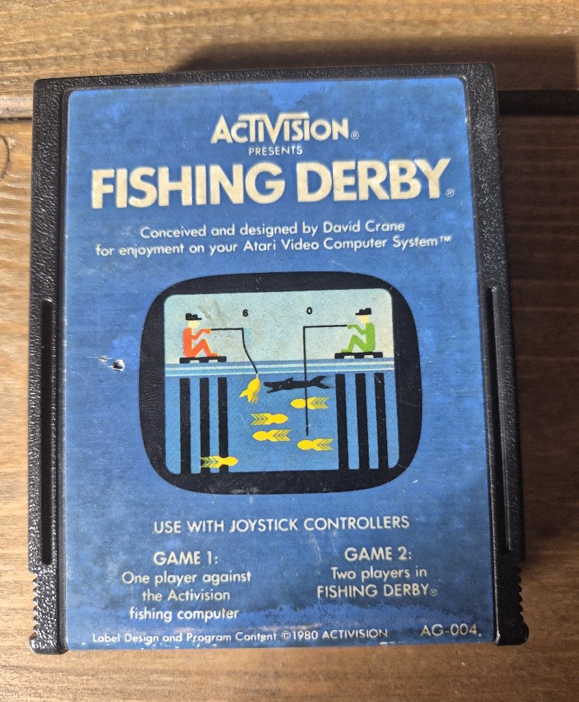 Fishing Derby / atari 2600 game / werkend, Avontuur en Actie, Gebruikt, 1 speler, Ophalen of Verzenden