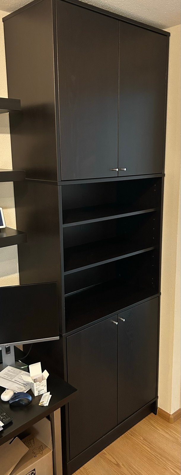 IKEA EFFEKTIV Kastensysteem - Zwartbruin, Ophalen, Gebruikt, 200 cm of meer, 50 tot 100 cm