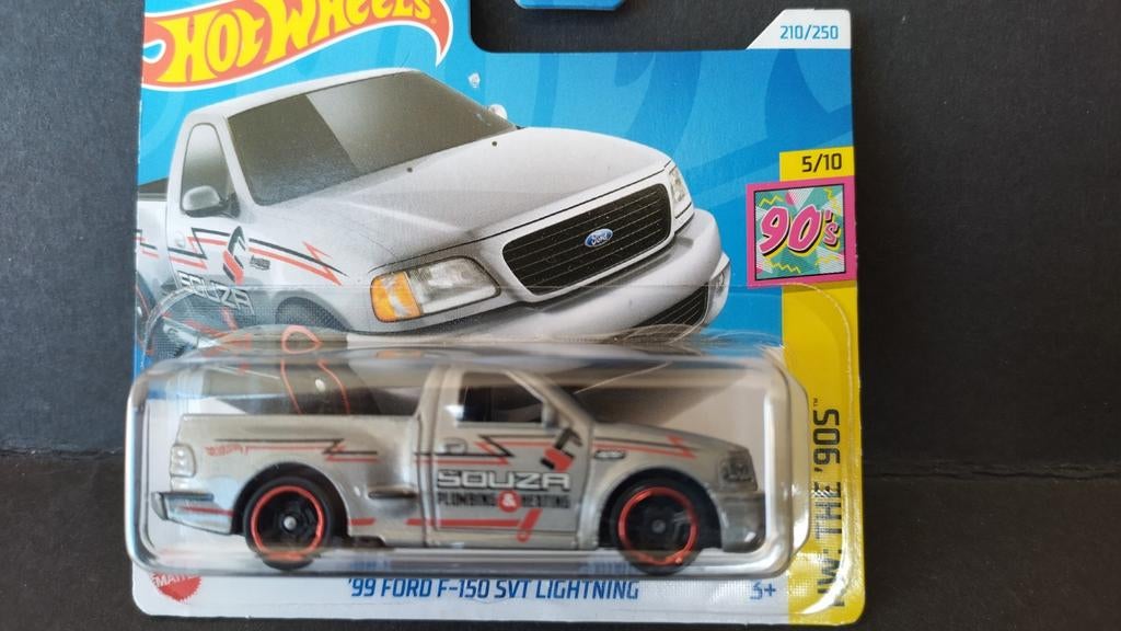 Ford f150 Lightning 1999 1:64 3inch Hotwheels Pol, 1186 MJ 1 NL, Auto, Verzenden, Nieuw
