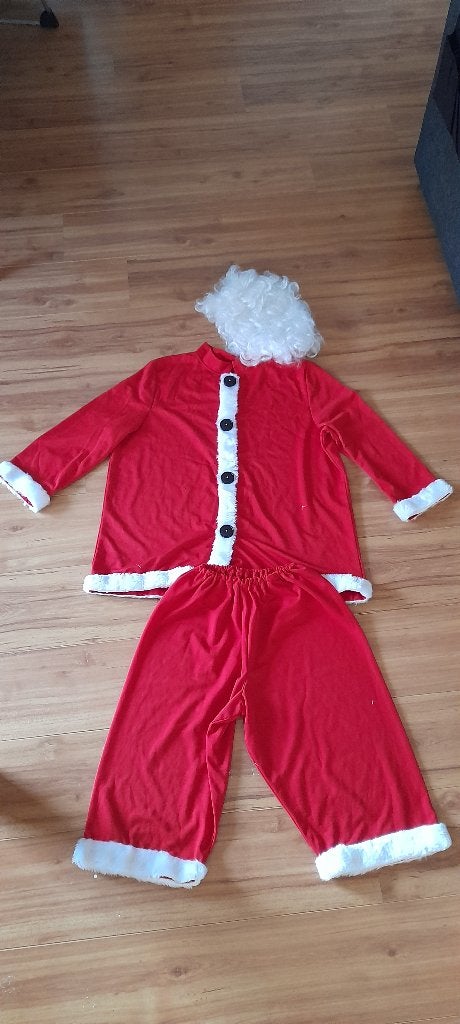 Kerstmanpak met pruik, Ophalen of Verzenden, Gebruikt