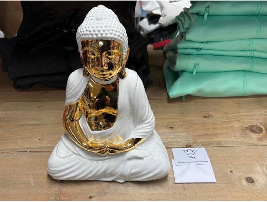 Prachtige Budha porselein met 24kt bladgoud, Merk BC, Ophalen of Verzenden, Nieuw