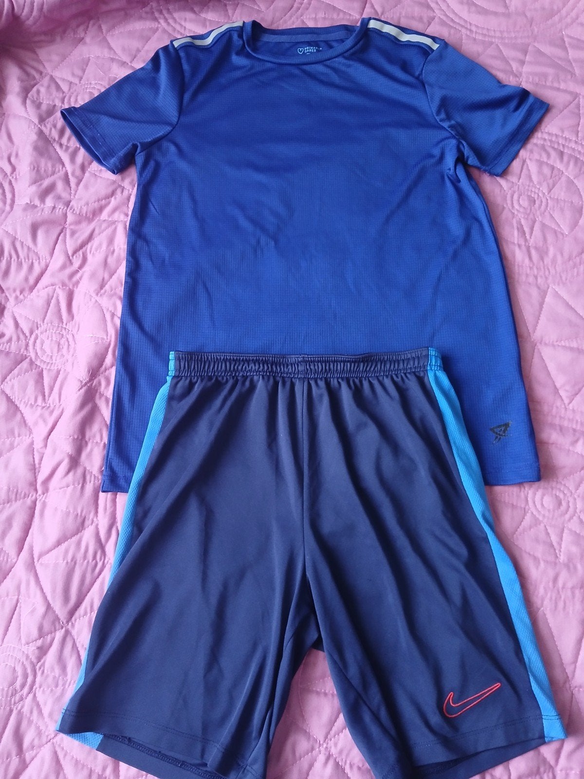 Sportset: Nike Dri-FIT korte broek & Primark T-shirt, Gebruikt, Nike, Primark, Ophalen of Verzenden, Setje
