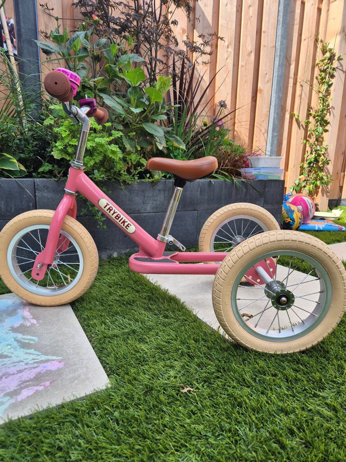 Trybike Roze loopfiets 2 in 1- Zo goed als nieuw, Kinderen en Baby's, Speelgoed | Buiten | Voertuigen en Loopfietsen, Ophalen