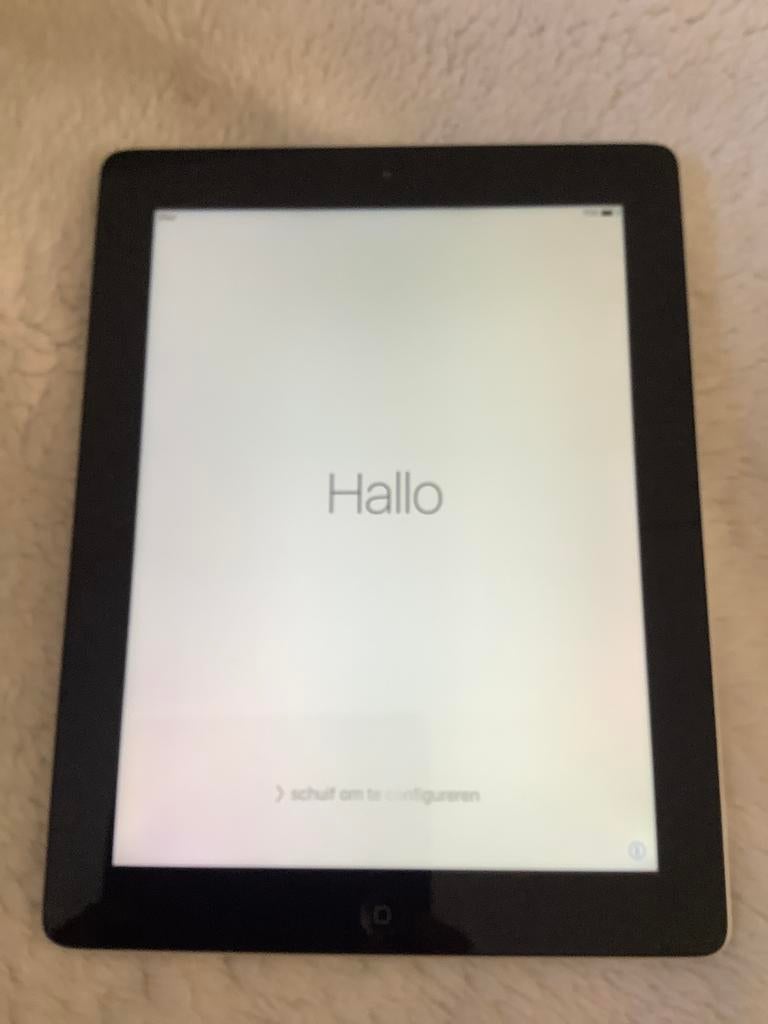IPad model A1416 16 gb zilverkleurig, uit 2012 en oplader, Computers en Software, Apple iPads, Gebruikt, Apple iPad, Wi-Fi, 10 inch
