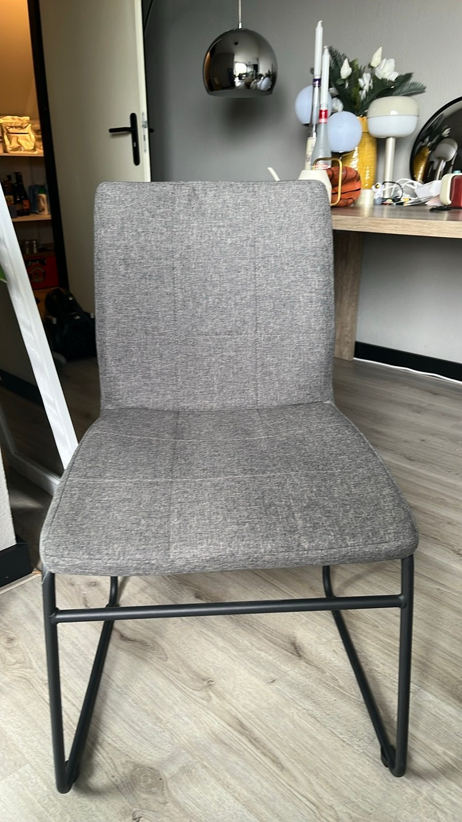 6x JYSK HAMMEL stoel, Ophalen, Gebruikt, Vijf, Zes of meer stoelen, Stof