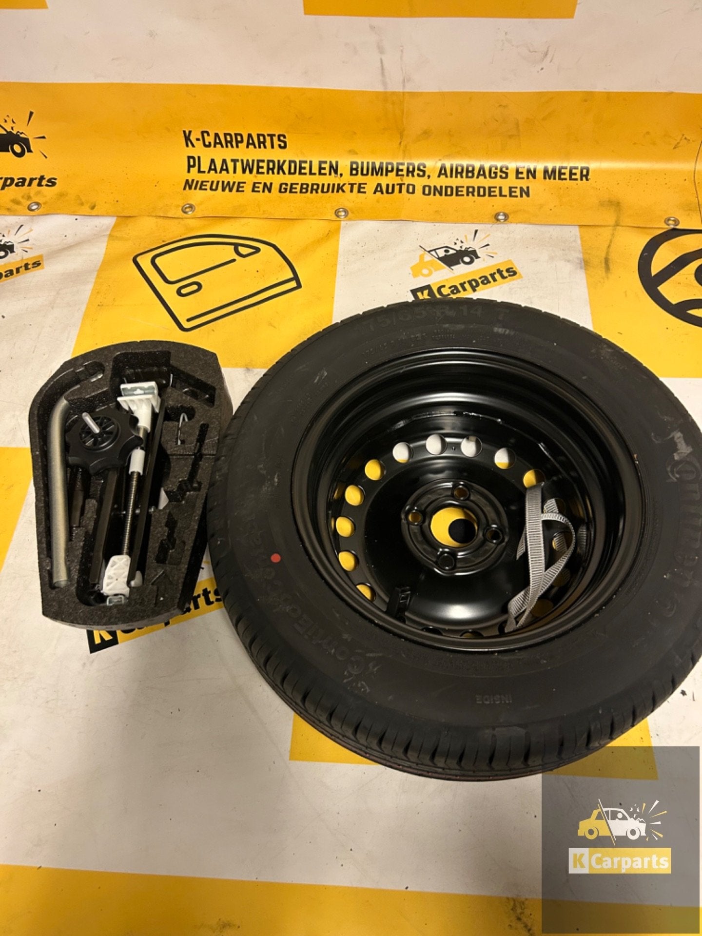 Reservewiel + Gereedschapset VW up SEAT Mii Citigo 14 inch, Info@fabrikant.eu, Ophalen of Verzenden, Motorkap, Fabrikant BV