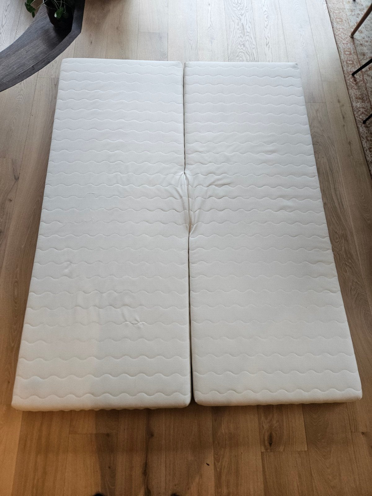 Topper 210x160 vlinder met wasbare hoes, 210 cm, Tweepersoons, Ophalen of Verzenden, Zo goed als nieuw