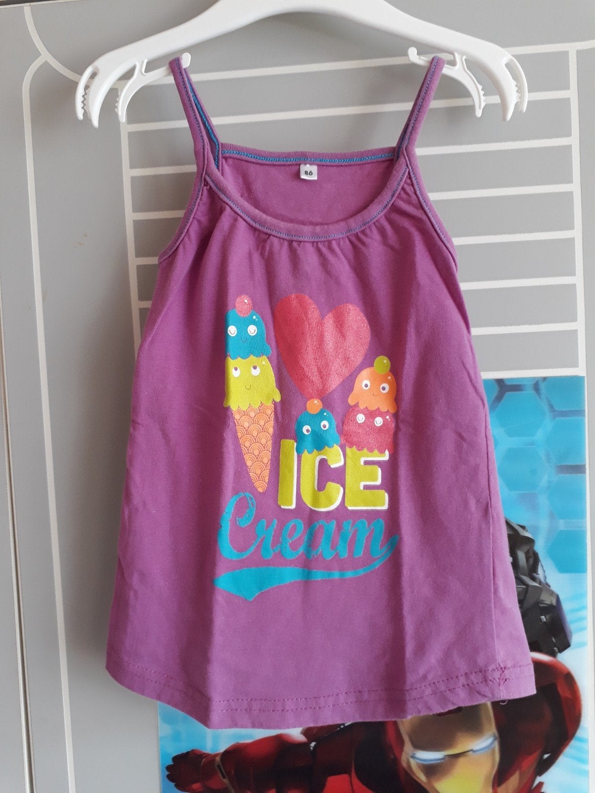 Zomers shirtje ijsjes mt 86, Zeeman, Meisje, Ophalen of Verzenden, Zo goed als nieuw