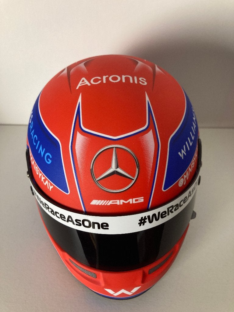 ✅ George Russell 1:2 helm 2021 Williams Racing F1 Bell, Ophalen of Verzenden, Nieuw, Formule 1