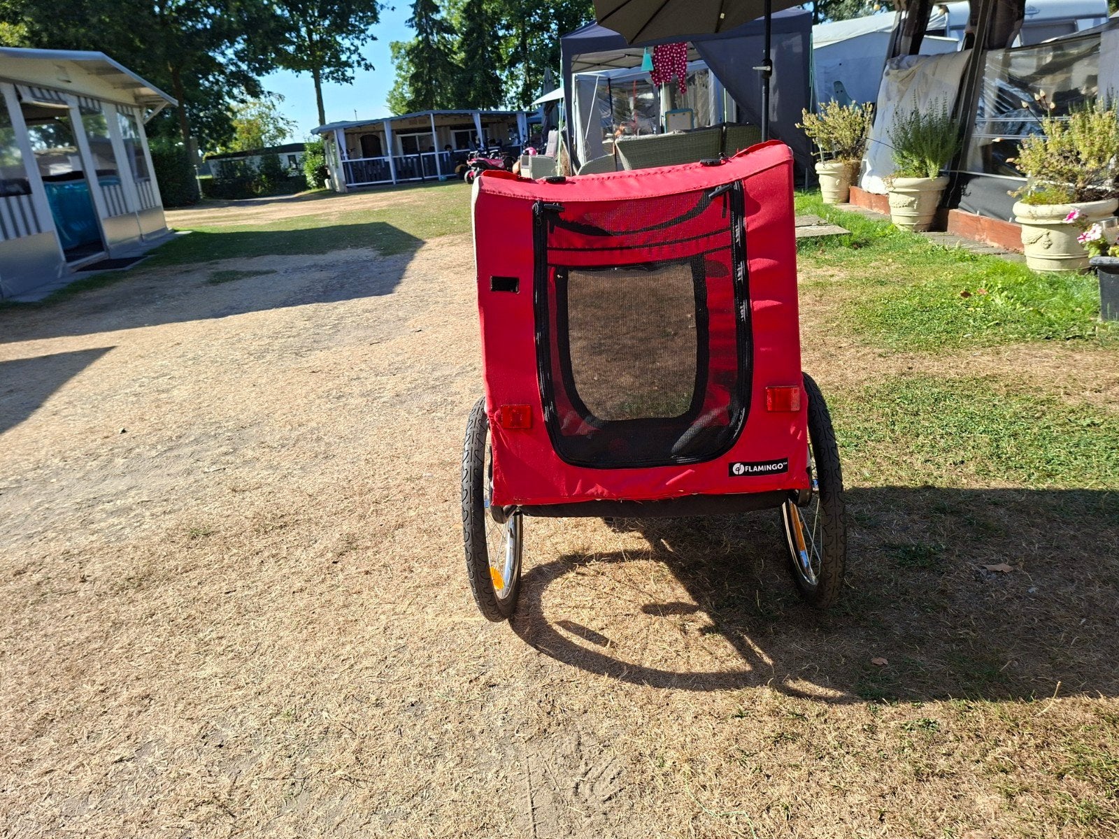 fiets hondenkar, Ophalen, Hondenkar
