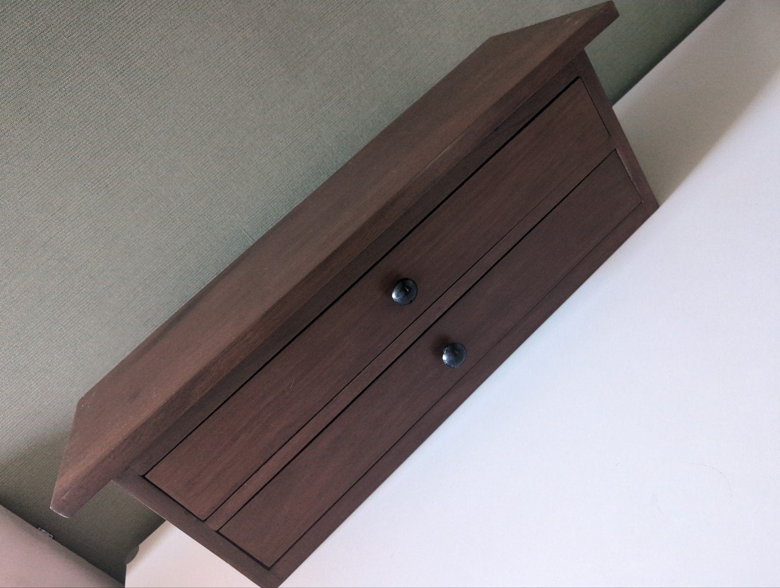 mid Century ladenkastje vintage, Ophalen of Verzenden