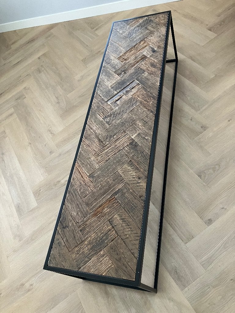 Richmond Interiors salontafel, Huis en Inrichting, Tafels | Salontafels, Ophalen, Gebruikt, 150 tot 200 cm, Eikenhout