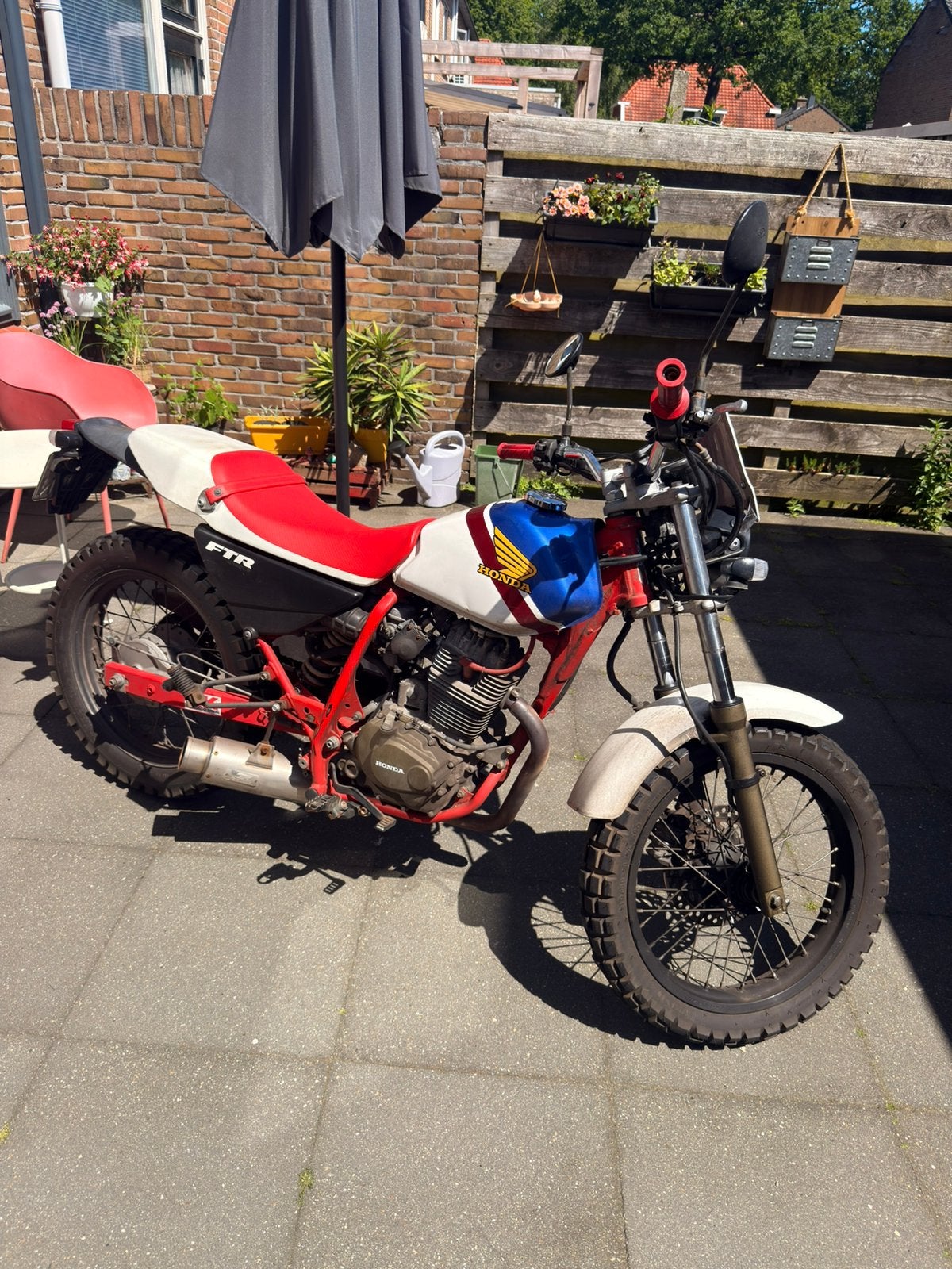 Honda FTR 223D, Motoren, Sportuitlaat, Gebruikt, Particulier, Minimaal motorrijbewijs A2