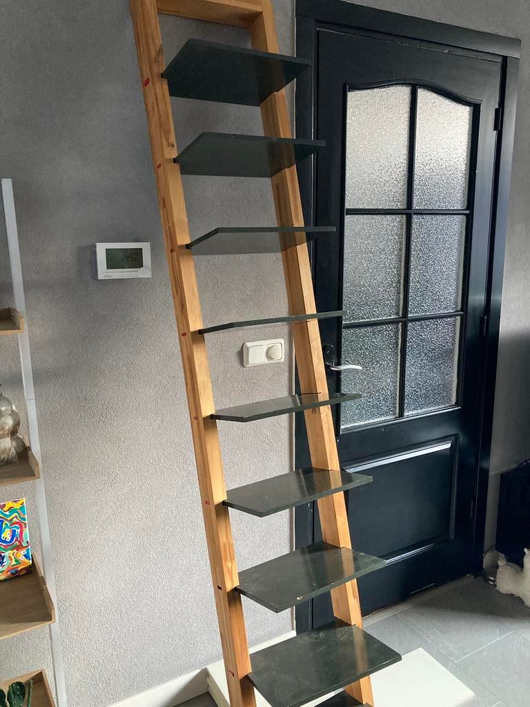 Ladder kast met planken grijs antraciet en heb ook witte, Huis en Inrichting, Ophalen, Gebruikt