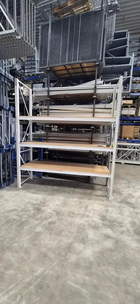 Magazijnstelling rekken palletstelling set 8,24mtr.  koopje, Ophalen