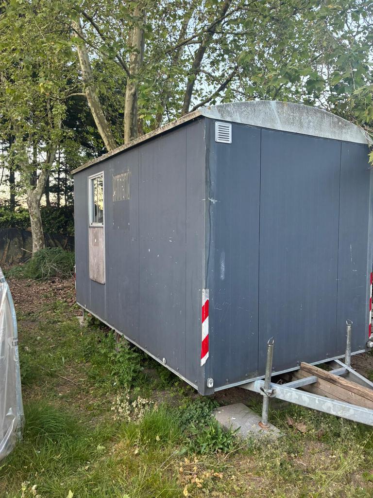 Schaftkeet / Bouwkeet 400x210x237 cm, Ophalen, Gebruikt