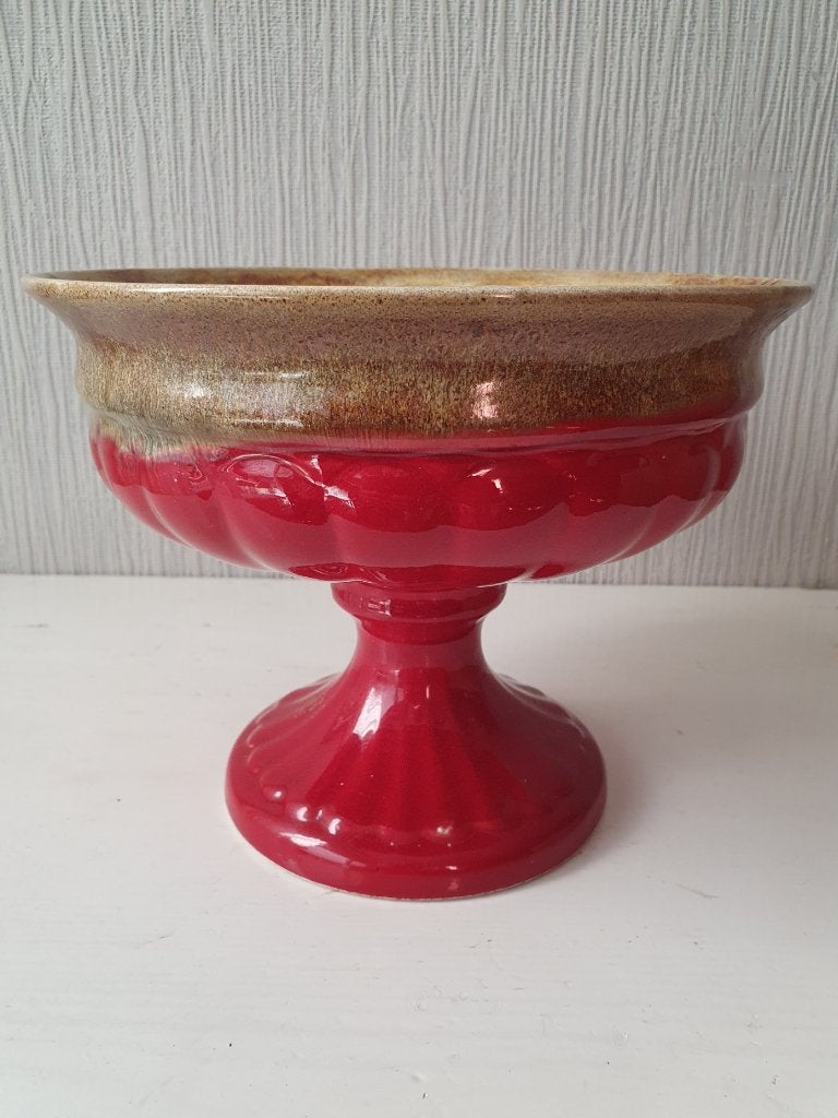 Vintage Modica Gouda 'Vulcana' Schaal op Voet - Jaren 60/70, Ophalen of Verzenden