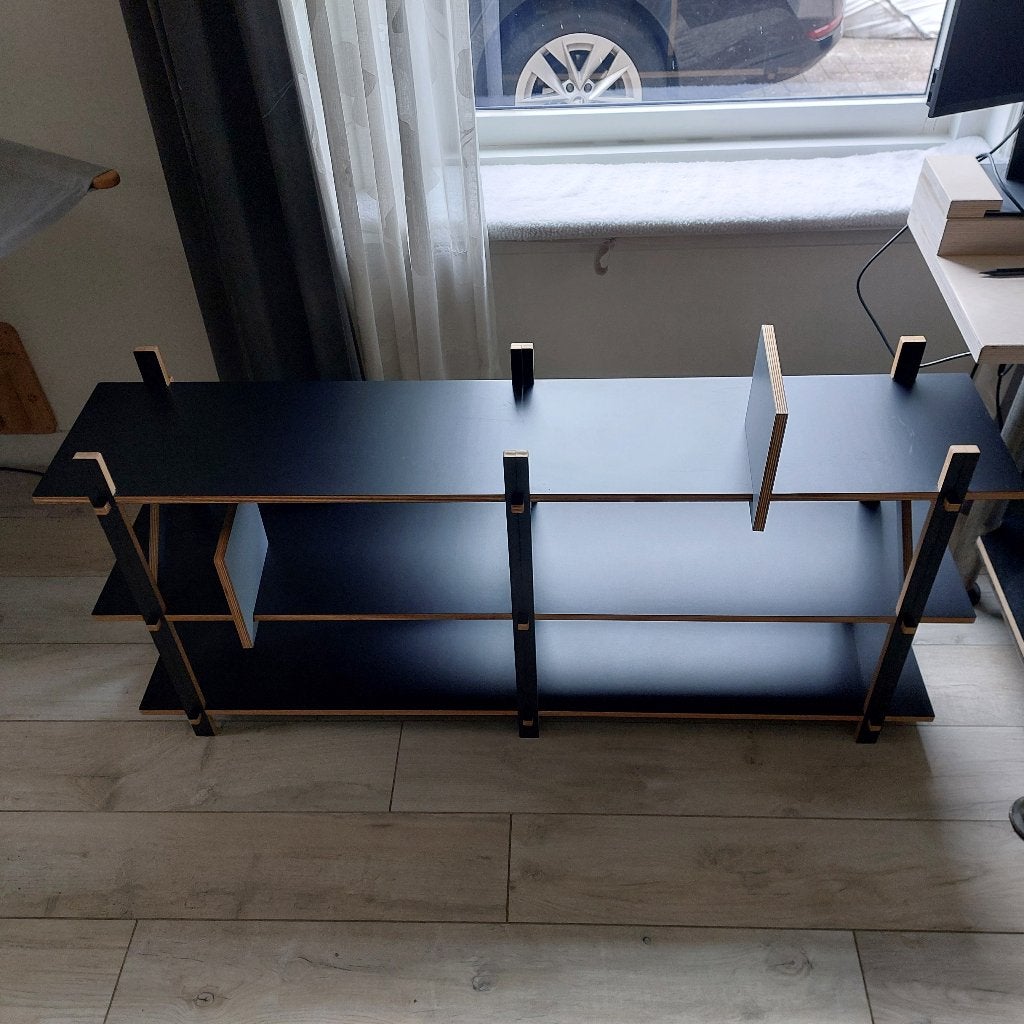 kiloMeter design boekenrek en console, 100 tot 150 cm, Ophalen of Verzenden, Zo goed als nieuw, Minder dan 100 cm