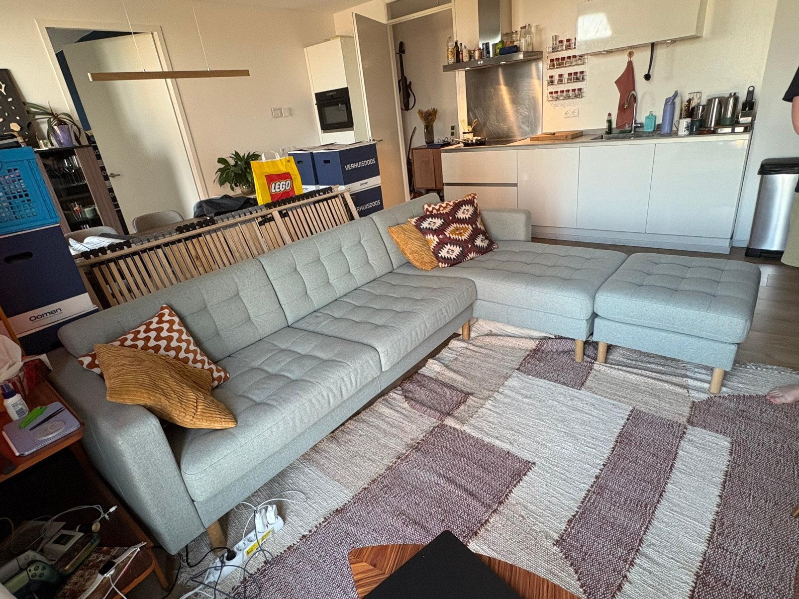 Ikea bank landskrona, Ophalen, Zo goed als nieuw, Stof, Scandinavisch