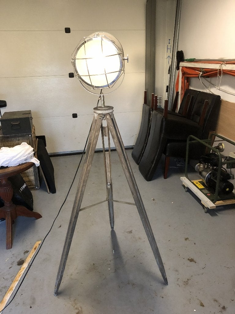 staande lamp, Ophalen, Gebruikt, Metaal, Modern