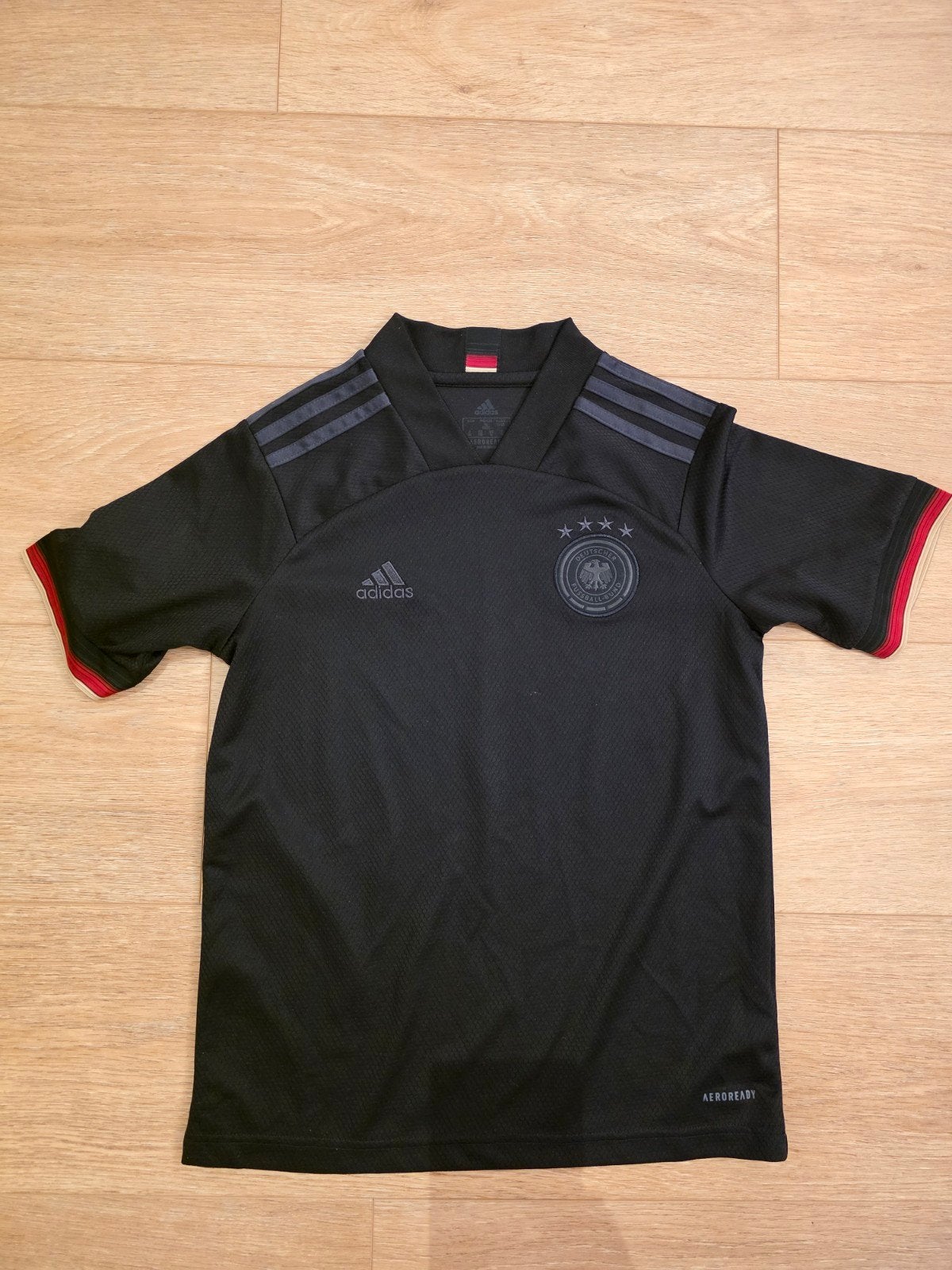 Adidas Duitsland Voetbalshirt Zwart Maat M, Kinderen en Baby's, Verzenden, Zo goed als nieuw, Jongen of Meisje