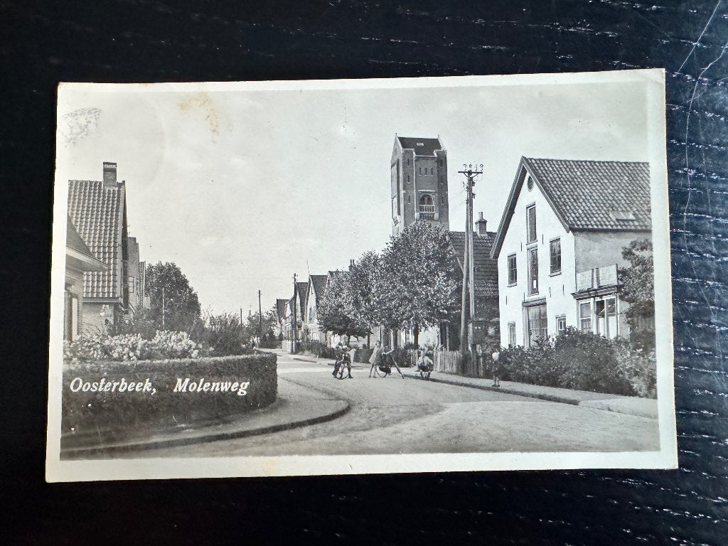 Oosterbeek Molenweg fotokaart F. Woudstra Arnhem 1941, Verzenden, 1920 tot 1940, Gelopen, Gelderland