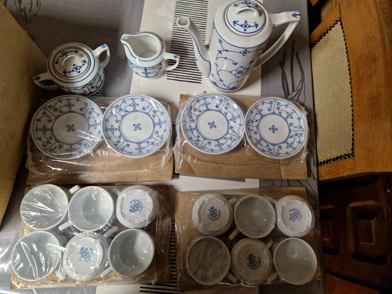 Blau saks jaeger koffie servies nieuw in originele doos, Antiek en Kunst, Antiek | Servies compleet, Ophalen