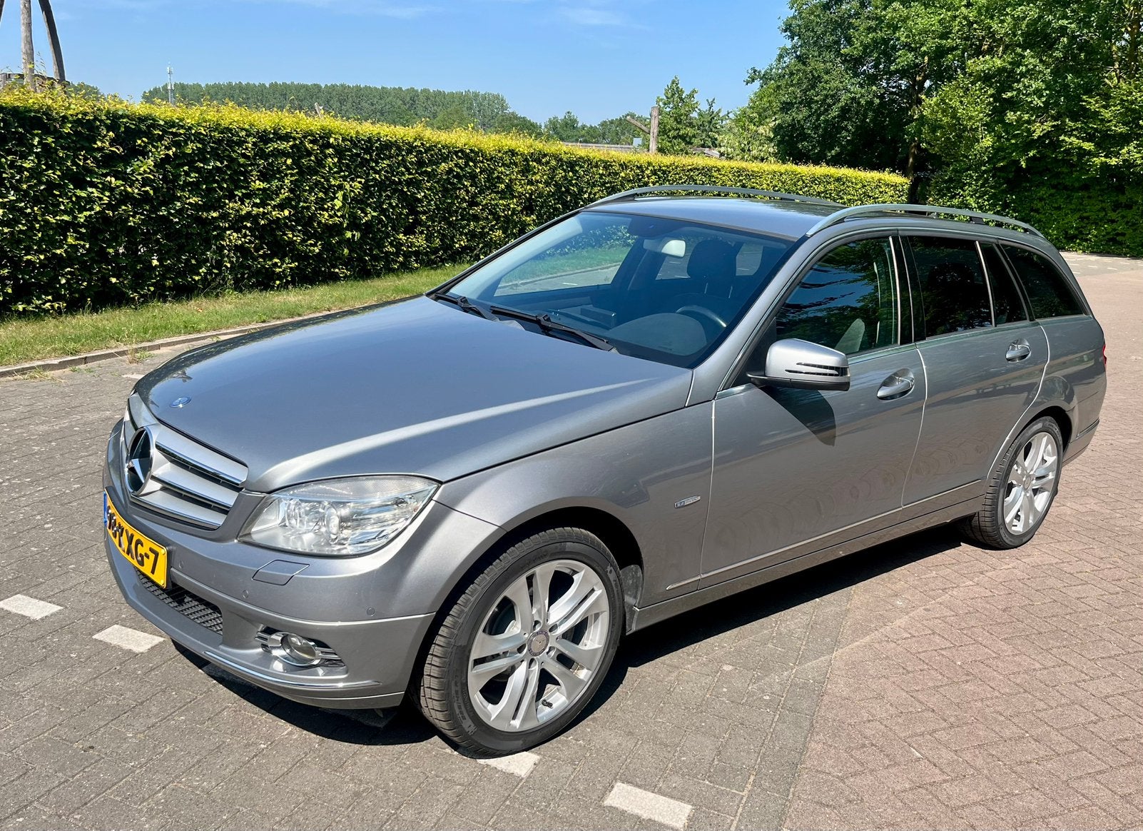 Mercedes-Benz C-Klasse 1.8 C250 CGI Estate AUT 2010 Grijs, Auto's, Mercedes-Benz, Automatische klimaatregeling, Achterwielaandrijving