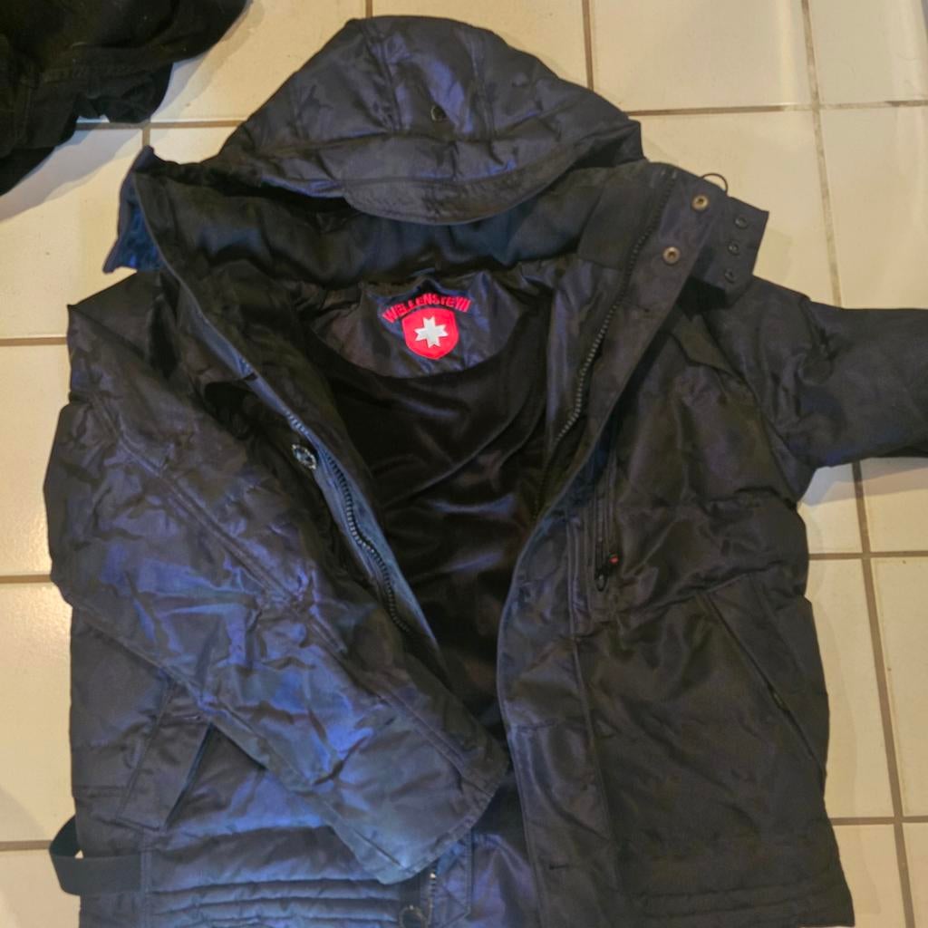 Prachtig maat XL winterjack donkerblauw camouflage, Ophalen of Verzenden