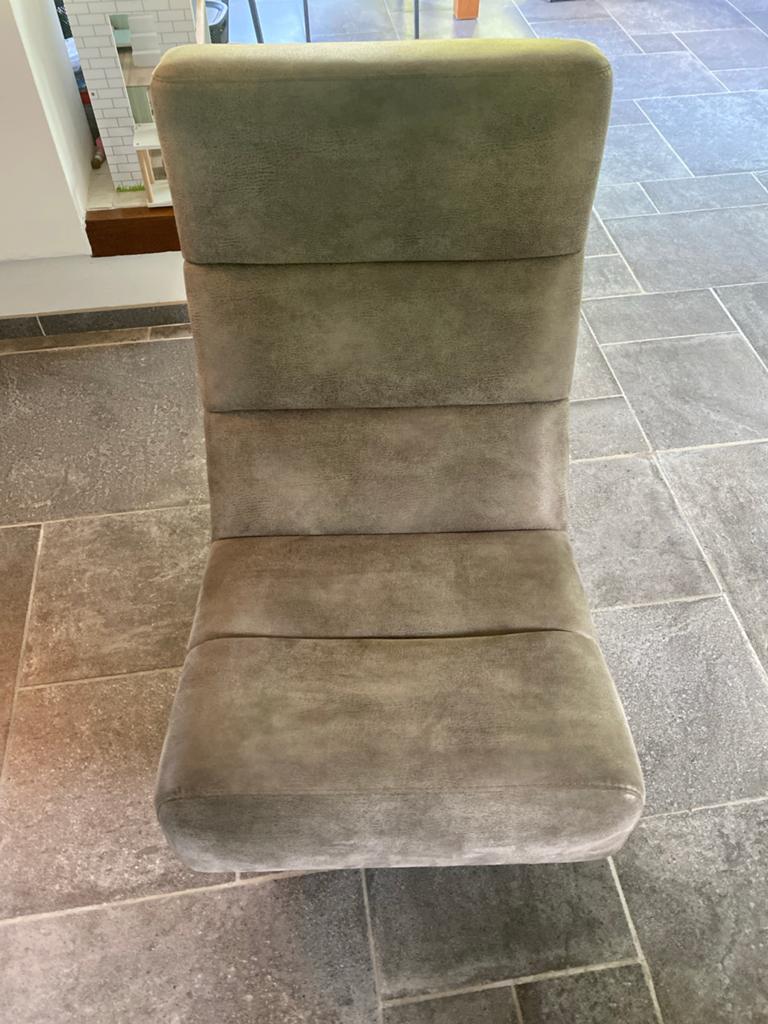 Moderne draaibare eetkamerstoel - Grijs/Groen, Huis en Inrichting, Stoelen, Ophalen, Gebruikt, Overige kleuren, Eén