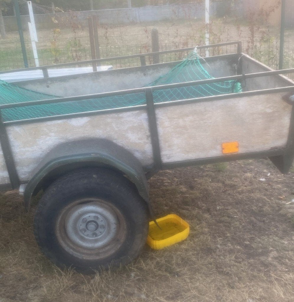 Aanhangwagen nog goede staat, Ophalen, Gebruikt