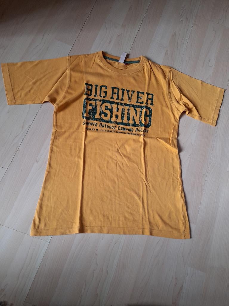 Oranjekleurige SHIRT / TOP Maat 164, Ophalen of Verzenden, Zo goed als nieuw, Jongen, Shirt of Longsleeve