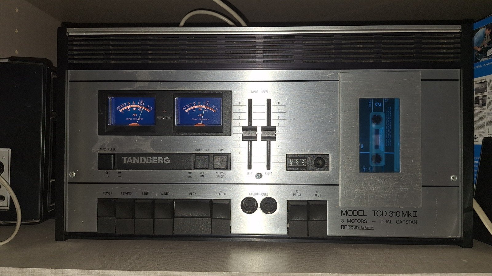 Tandberg TCD 310 MK II, Ophalen of Verzenden, Enkel, Overige merken, Tape counter