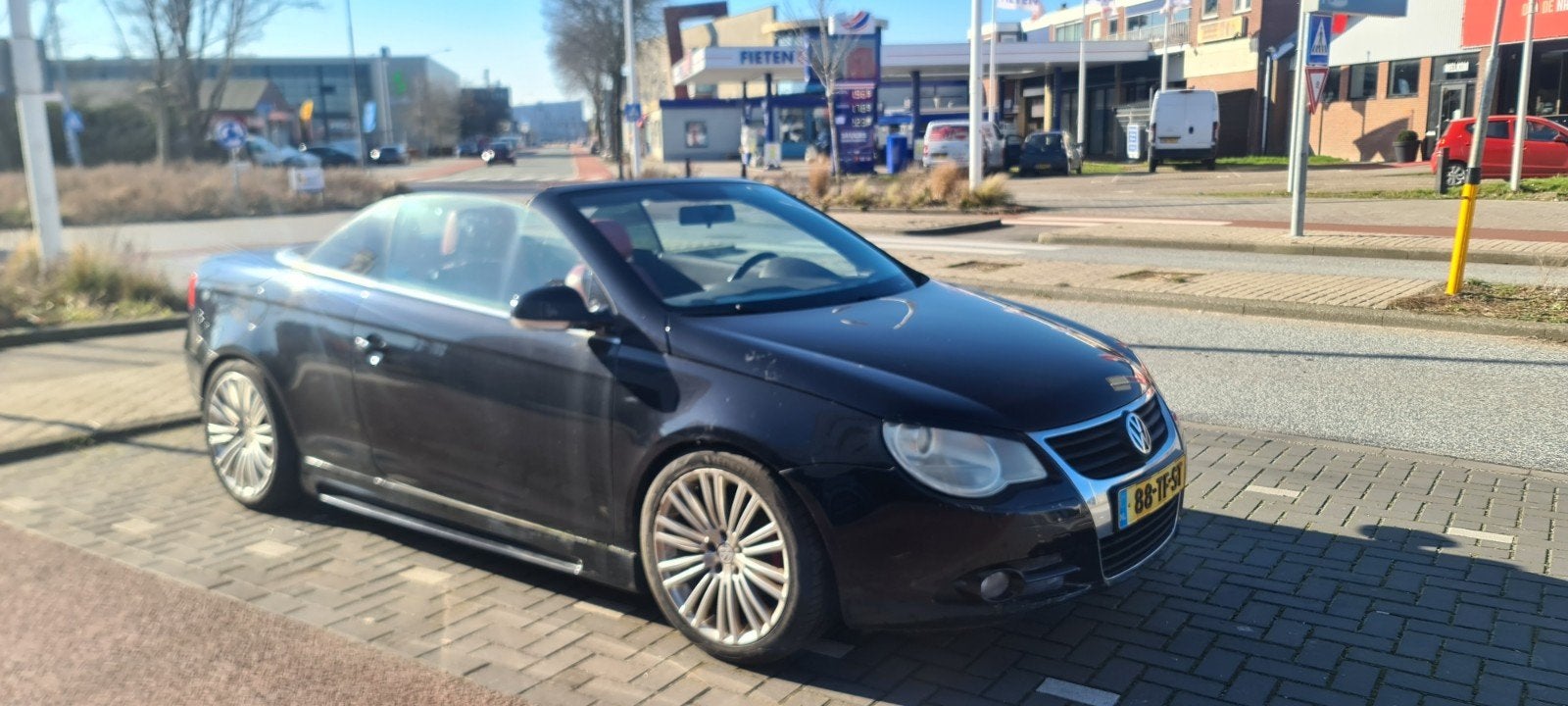 Volkswagen Eos 2.0 16V FSI 110KW 2006 Zwart, Auto's, Volkswagen, Particulier, Eos, ABS, Airbags, Airconditioning, Alarm, Automatische klimaatregeling