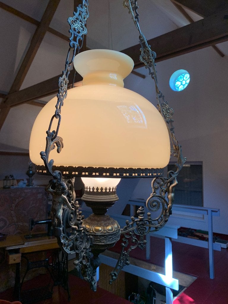 Oude lamp, Antiek en Kunst, Ophalen