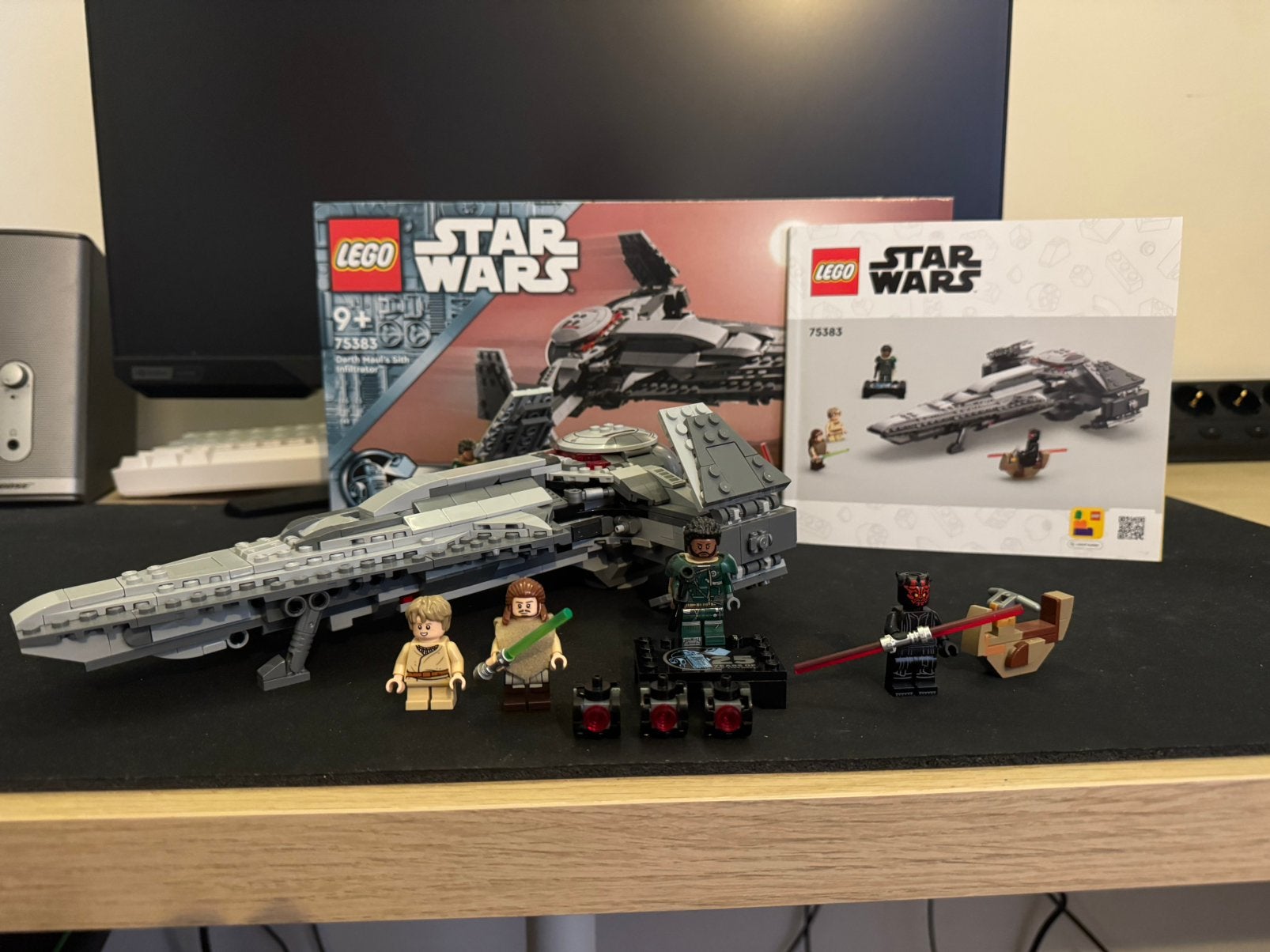 LEGO Star Wars 75383 Darth Maul’s Sith Infiltrator Compleet, Star Wars, Lego, Ophalen of Verzenden, Zo goed als nieuw