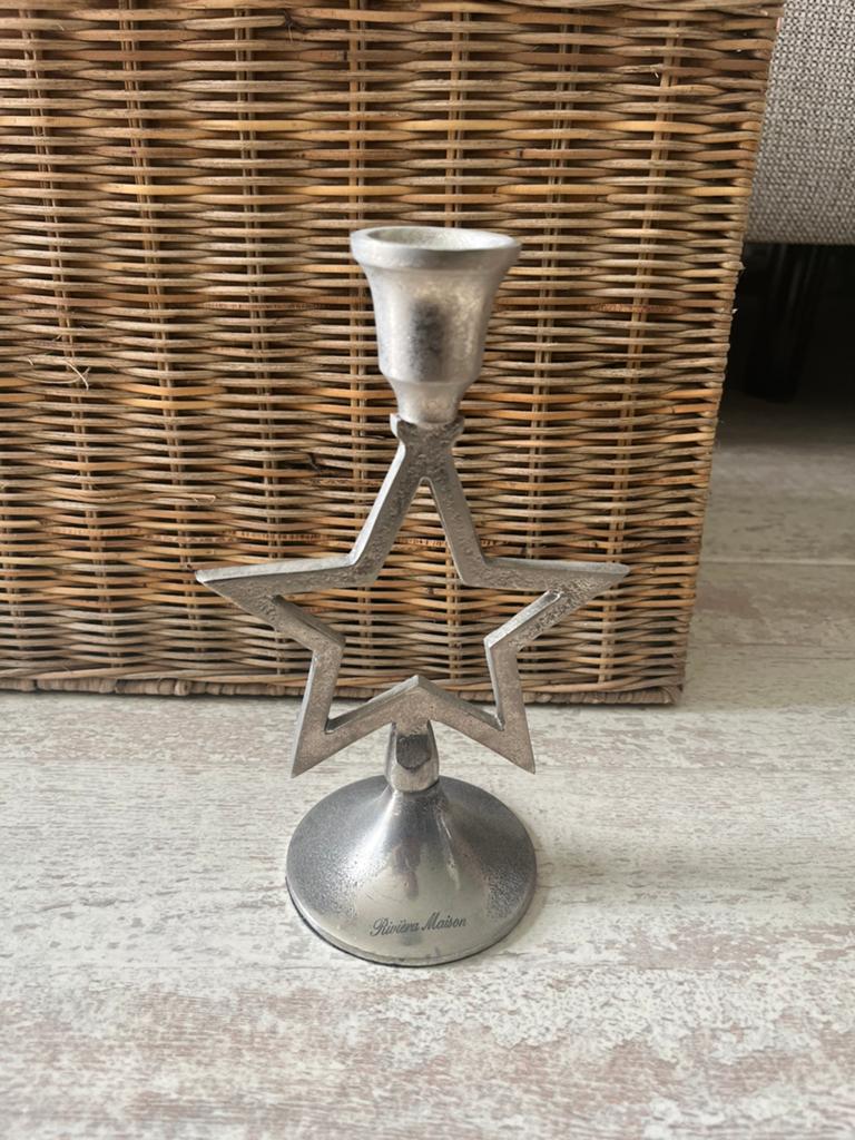 Te koop: Rivièra Maison kandelaar ster, Nieuw, Ophalen of Verzenden, Metaal, Kandelaar