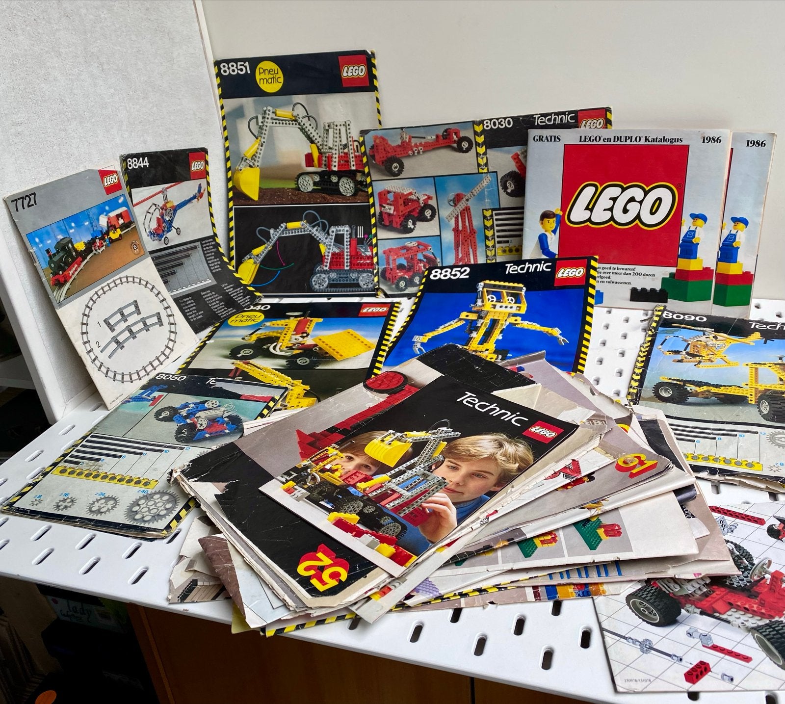 9KG Vintage LEGO jaren 80 + 12V Trein + Instructieboekjes, Gebruikt, -, -, LEGO