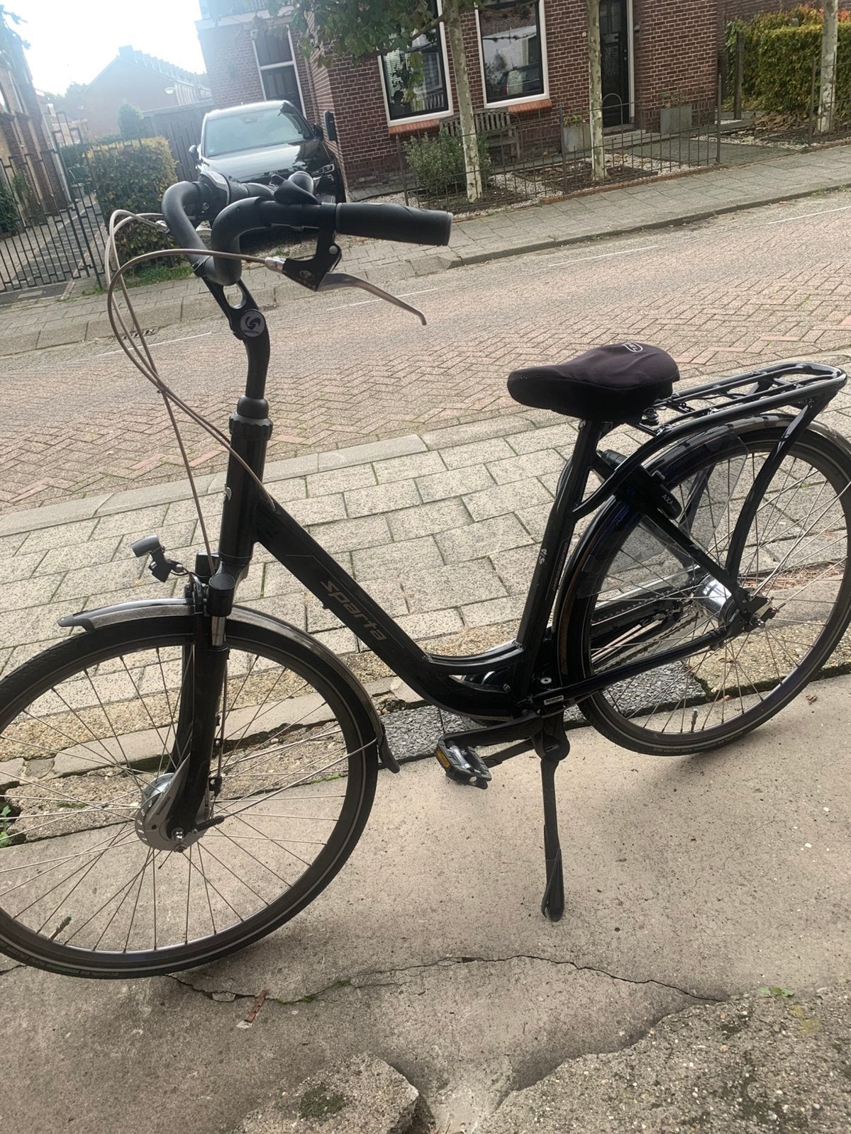 zgan zwarte Sparta damesfiets, Fietsen en Brommers, Ophalen, Zo goed als nieuw, Sparta