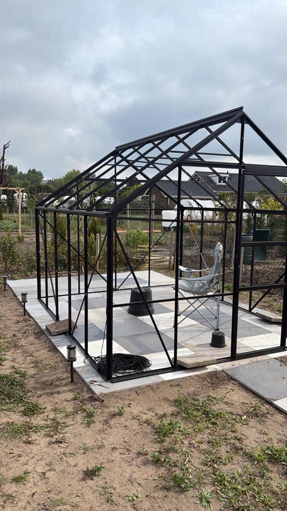 Hulp gezocht bouwen kas, Ophalen of Verzenden, Glas, Zo goed als nieuw, Aluminium
