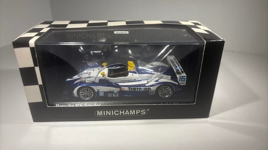 Porsche rs spyder alms 2007 minichamps 1.43, Auto, Ophalen of Verzenden, MiniChamps, A