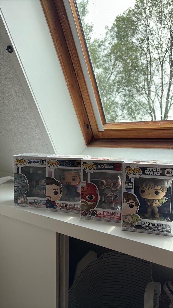 4 verschillende Funko poppetjes, zgan, Ophalen of Verzenden, Zo goed als nieuw