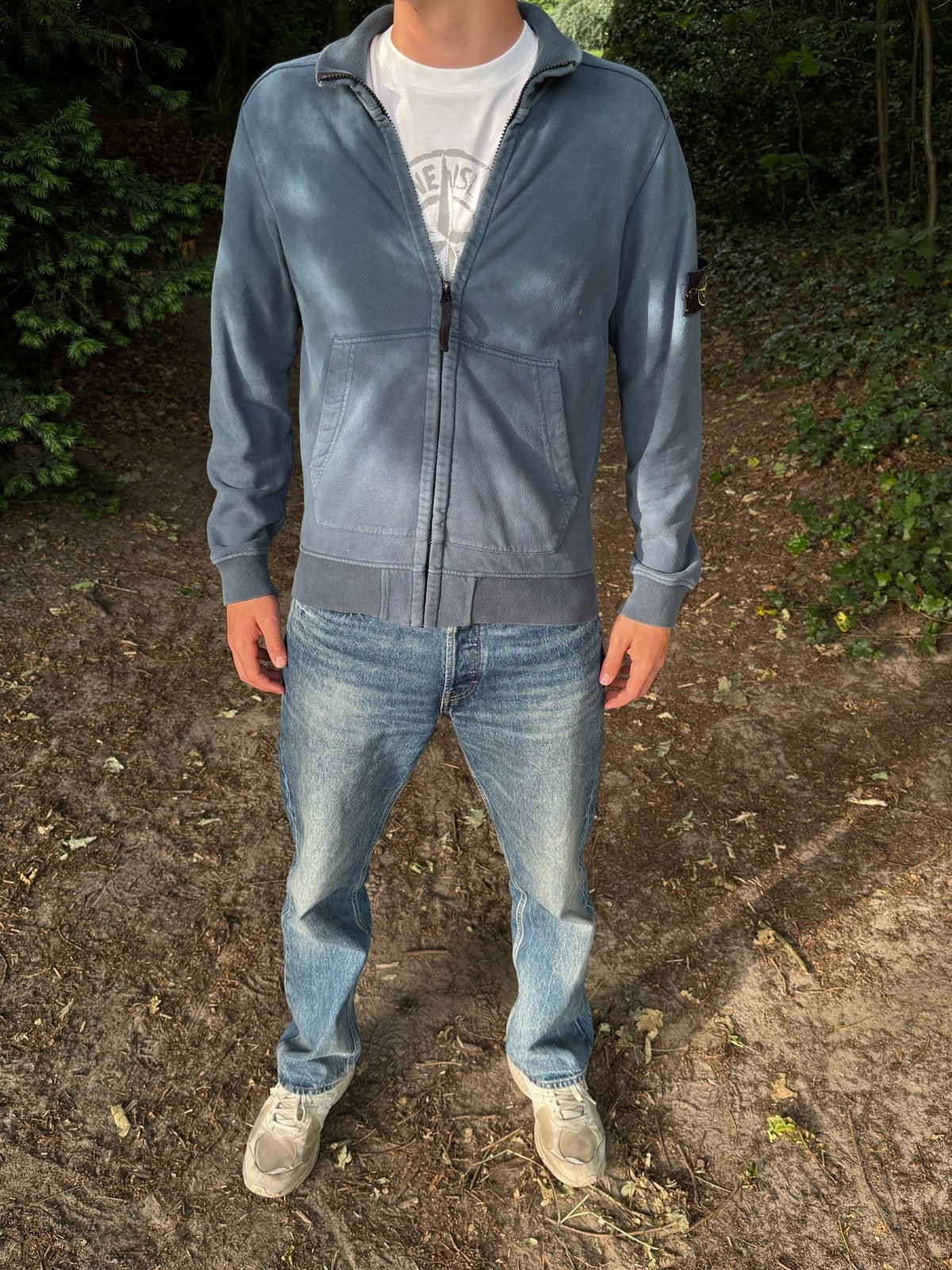Stone Island vest maat S - Goede staat, Ophalen of Verzenden, Gedragen, Maat 46 (S) of kleiner, Blauw