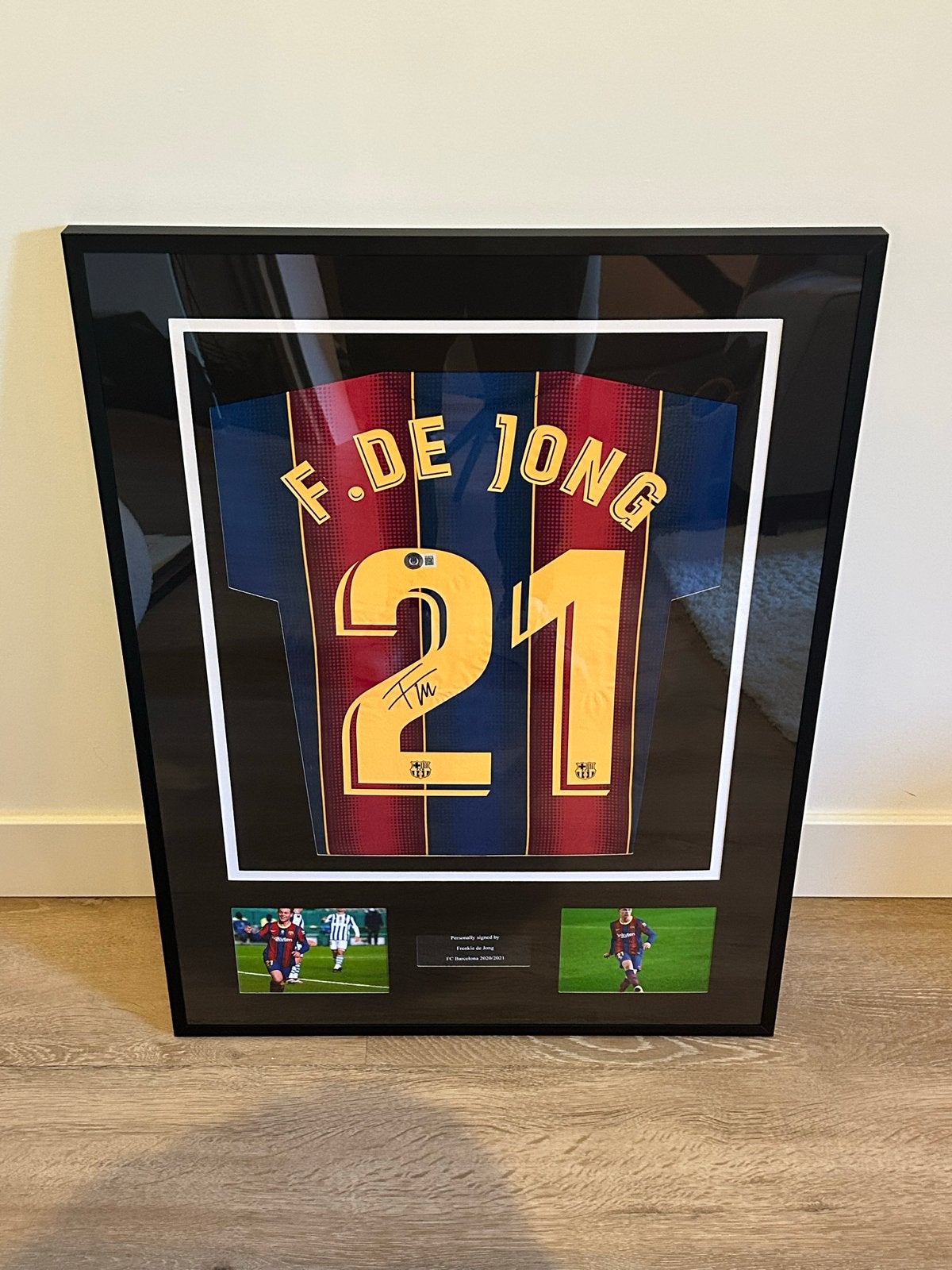 Gesigneerd Frenkie de Jong shirt - FC Barcelona, Verzamelen, Ophalen of Verzenden, Zo goed als nieuw, Buitenlandse clubs, Shirt