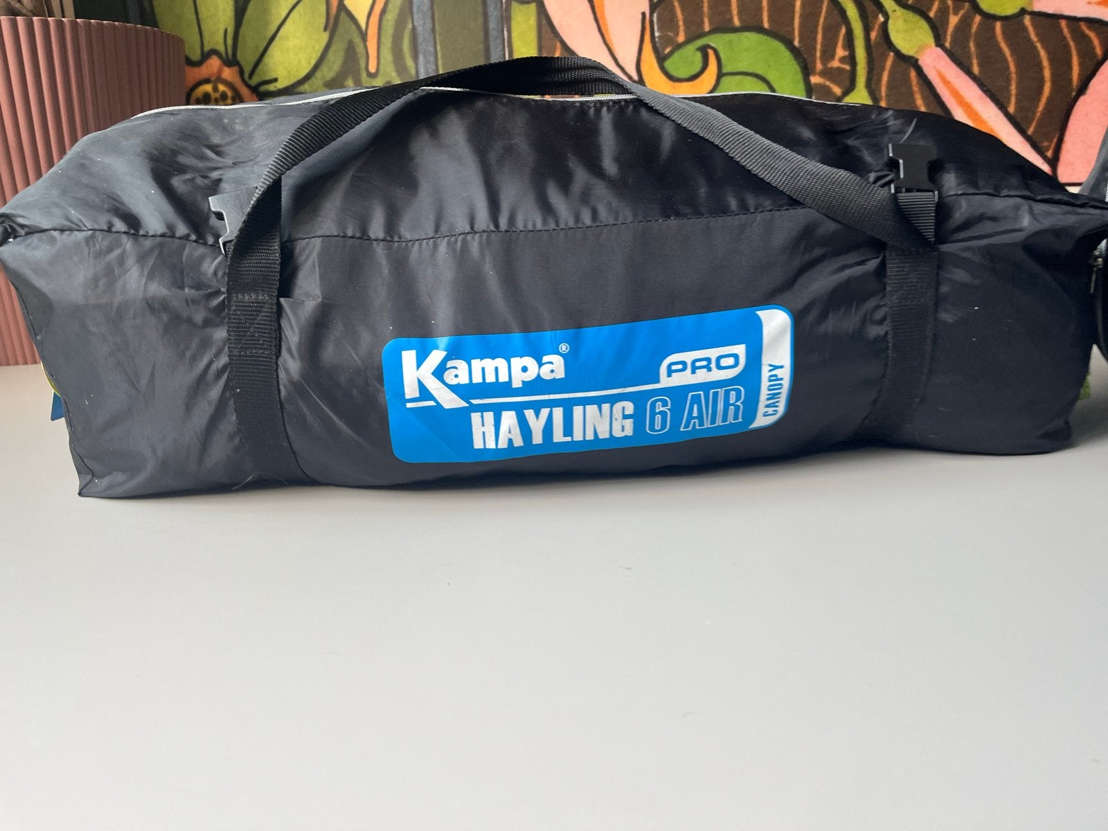 Kampa Hayling 6 Air Pro Tent met Vestibule en Pomp, Caravans en Kamperen, Tenten, Ophalen, Zo goed als nieuw, Tot en met 6