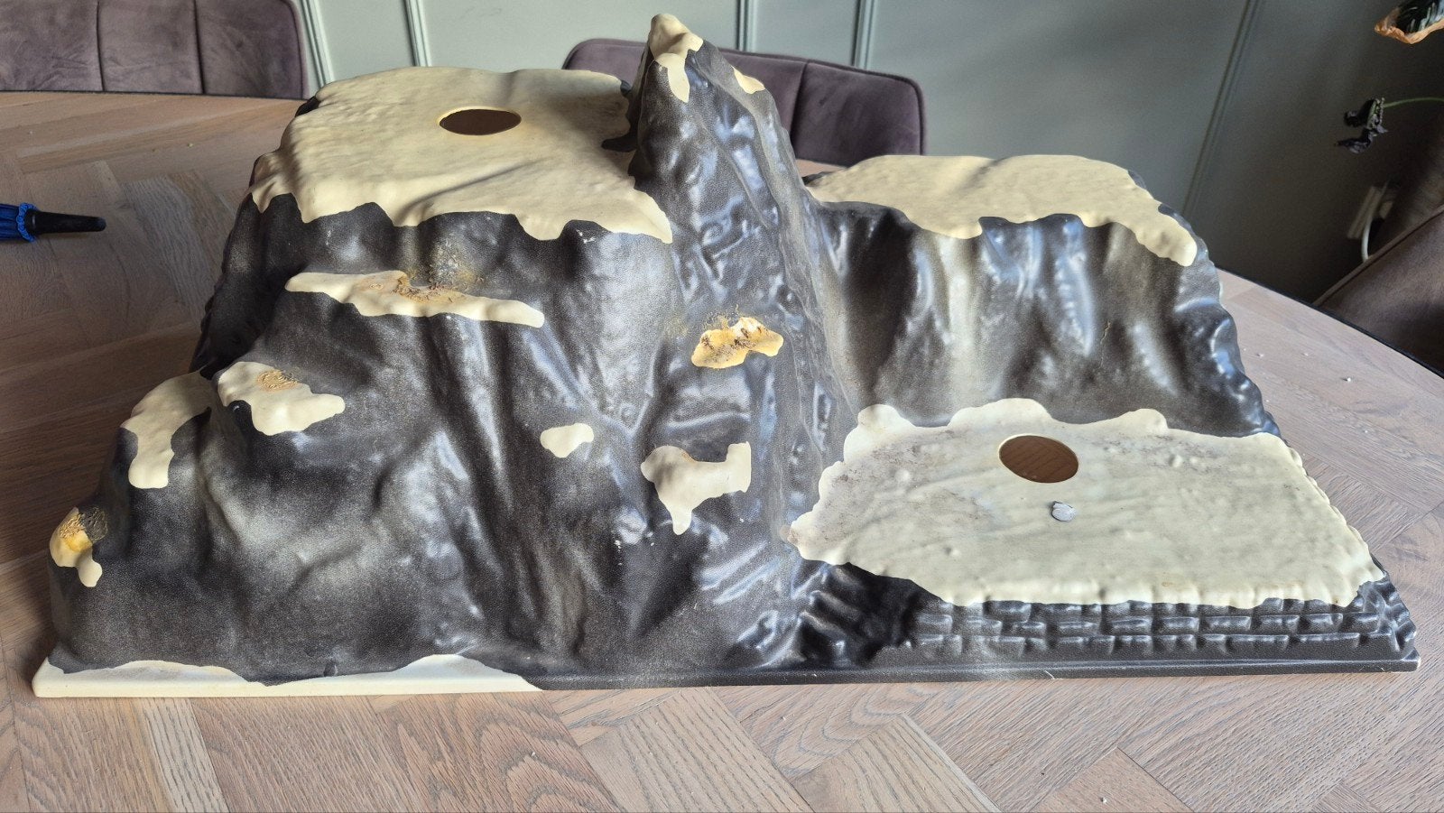 Vintage berglandschap voor modelspoorbaan of kerststal, Gebruikt, Overige typen, Meerkleurig, Ophalen of Verzenden
