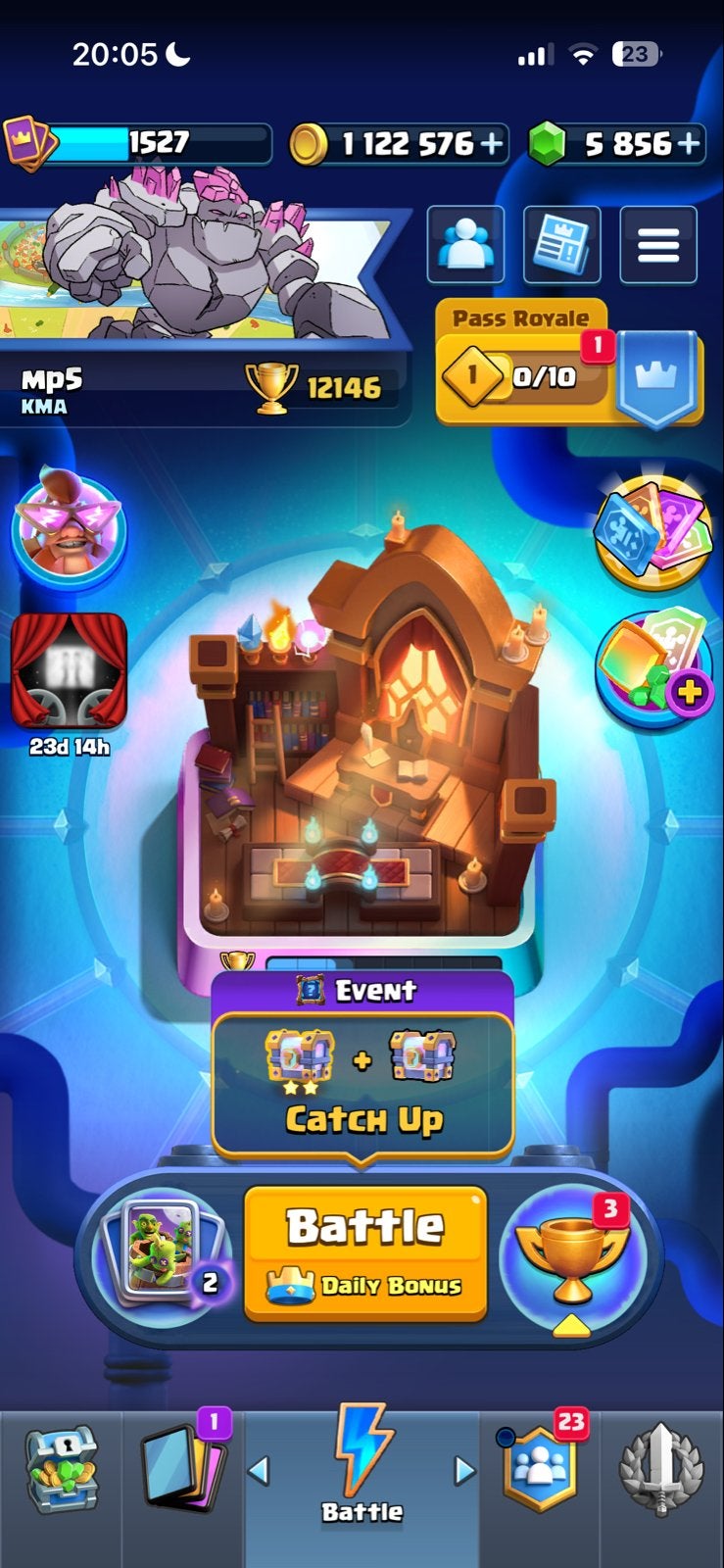 Clash Royale account - Arena 29, 12146 trofeeën, veel kaarte, Ophalen, Online, Gebruikt, 1 speler