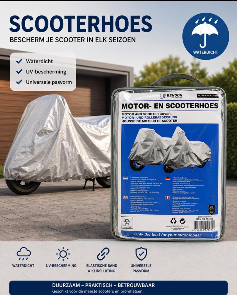 Waterdichte Scooterhoes / Motorhoes – Nieuw in verpakking, Ophalen of Verzenden, Nieuw, Overige typen, Overige merken