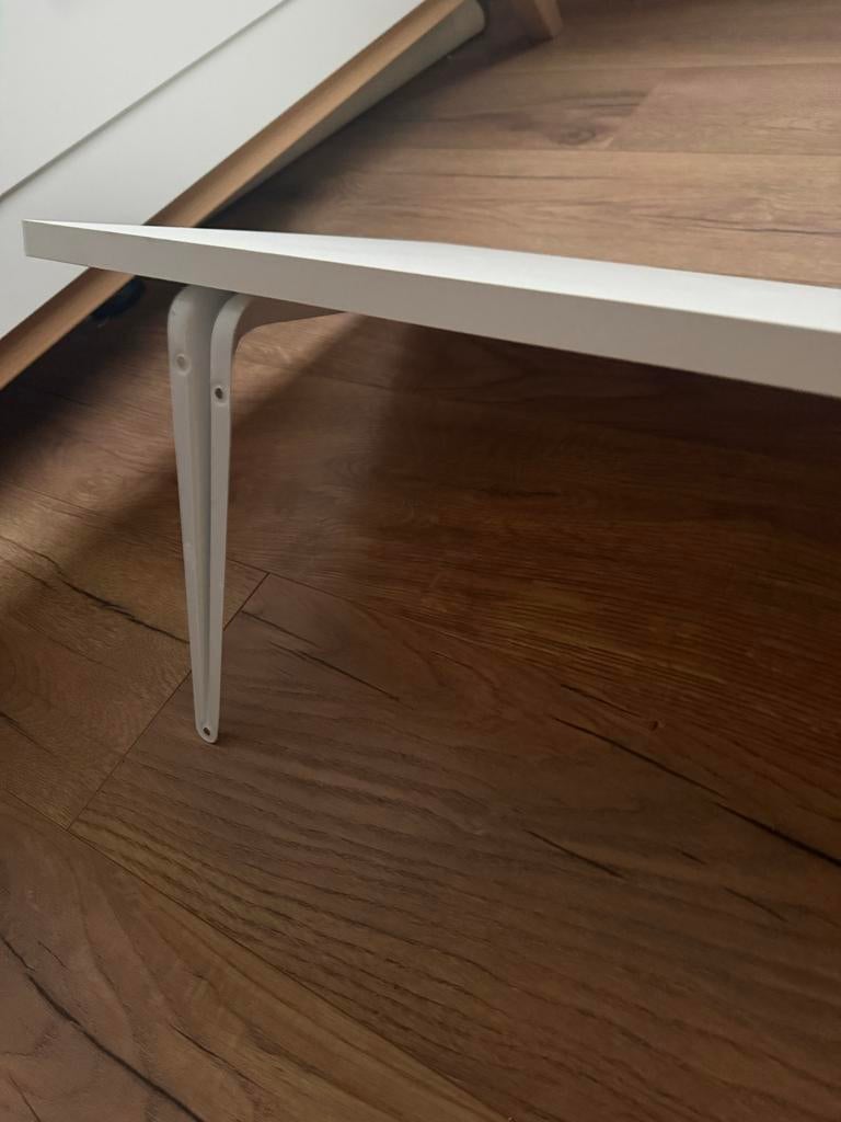 Witte plank met beugels, Ophalen, Gebruikt